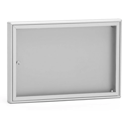 vendita online Bacheca porta avvisi sb1 formato din a3 alluminio silver raggrinzito ral 9006 con fondo silver Cassette postali, bacheche e casellari Silmec